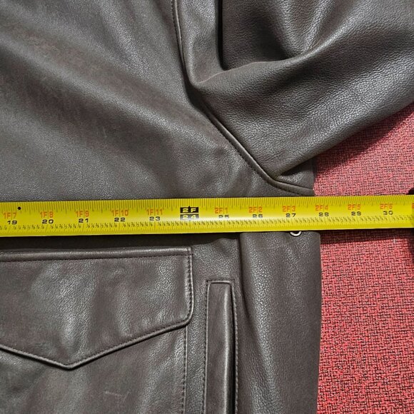 G-III Leather Bomber Jacket XXL Brown Full Zip Map Lining Aviator Pilot MA34112 - Picture 6 of 16